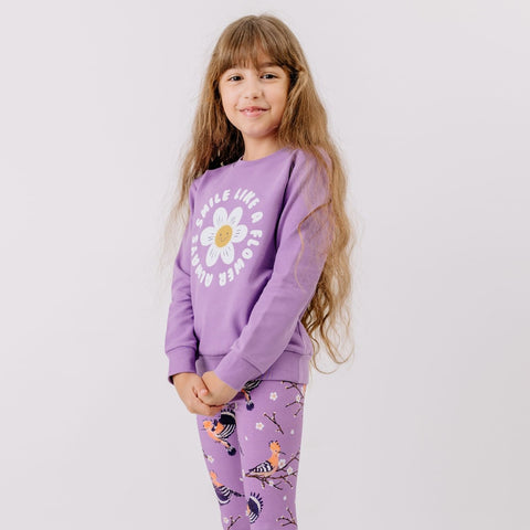 Happy Hoopoes Sweatshirt für Kinder – Walkiddy nachhaltige Kindermode aus Bio-Baumwolle