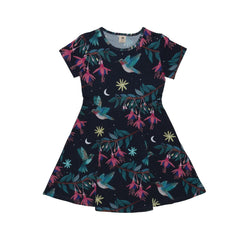 Short sleeve dress made of cotton (organic)