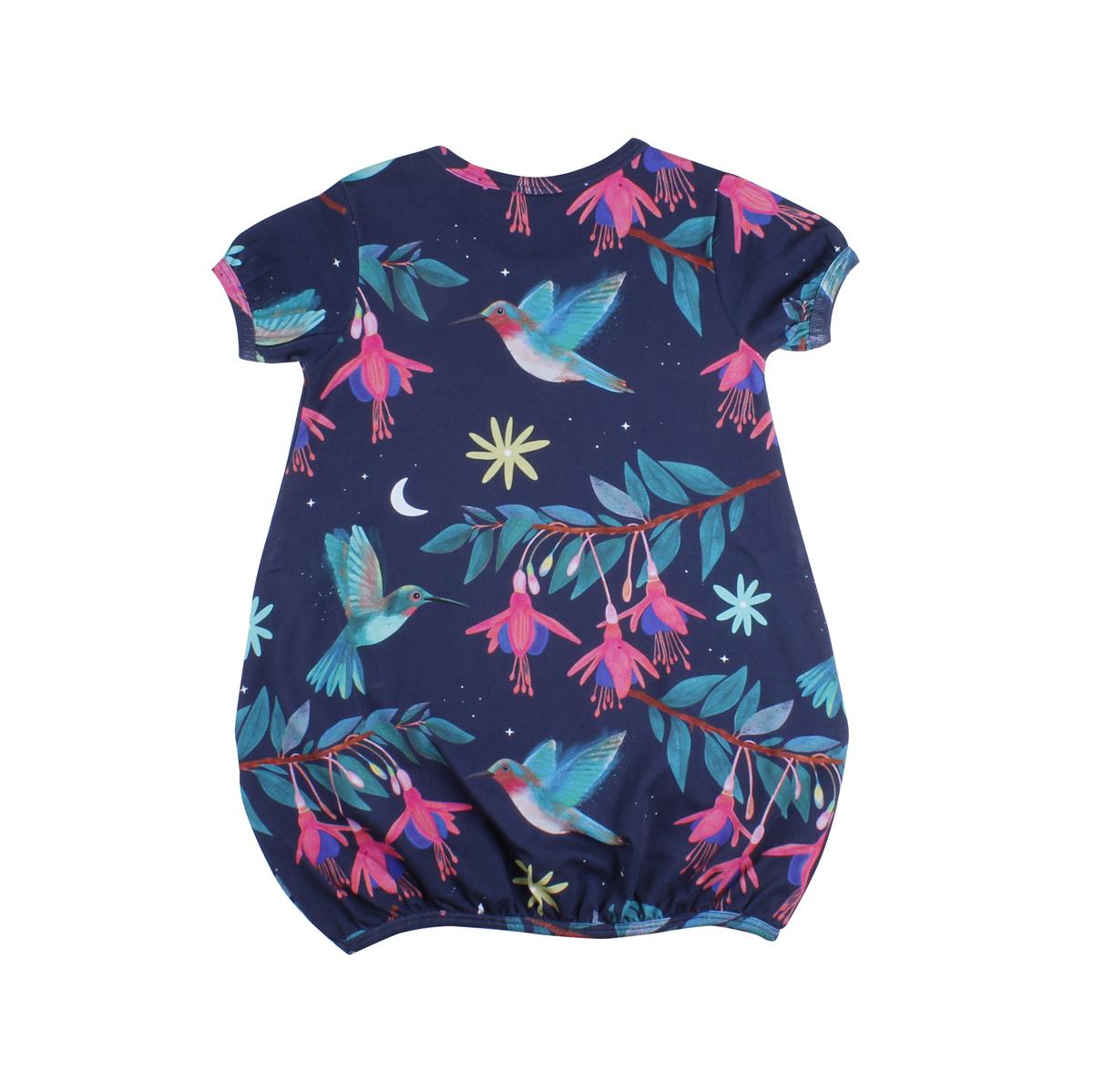 Short sleeve dress made of cotton (organic)