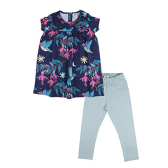 Vestido manga curta confeccionado em algodão (orgânico)