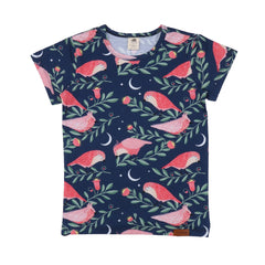 Pinky Birds - coton (biologique)