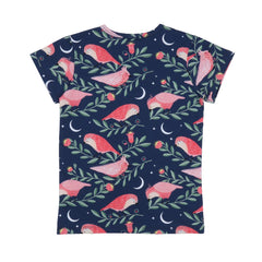 Pinky Birds - coton (biologique)