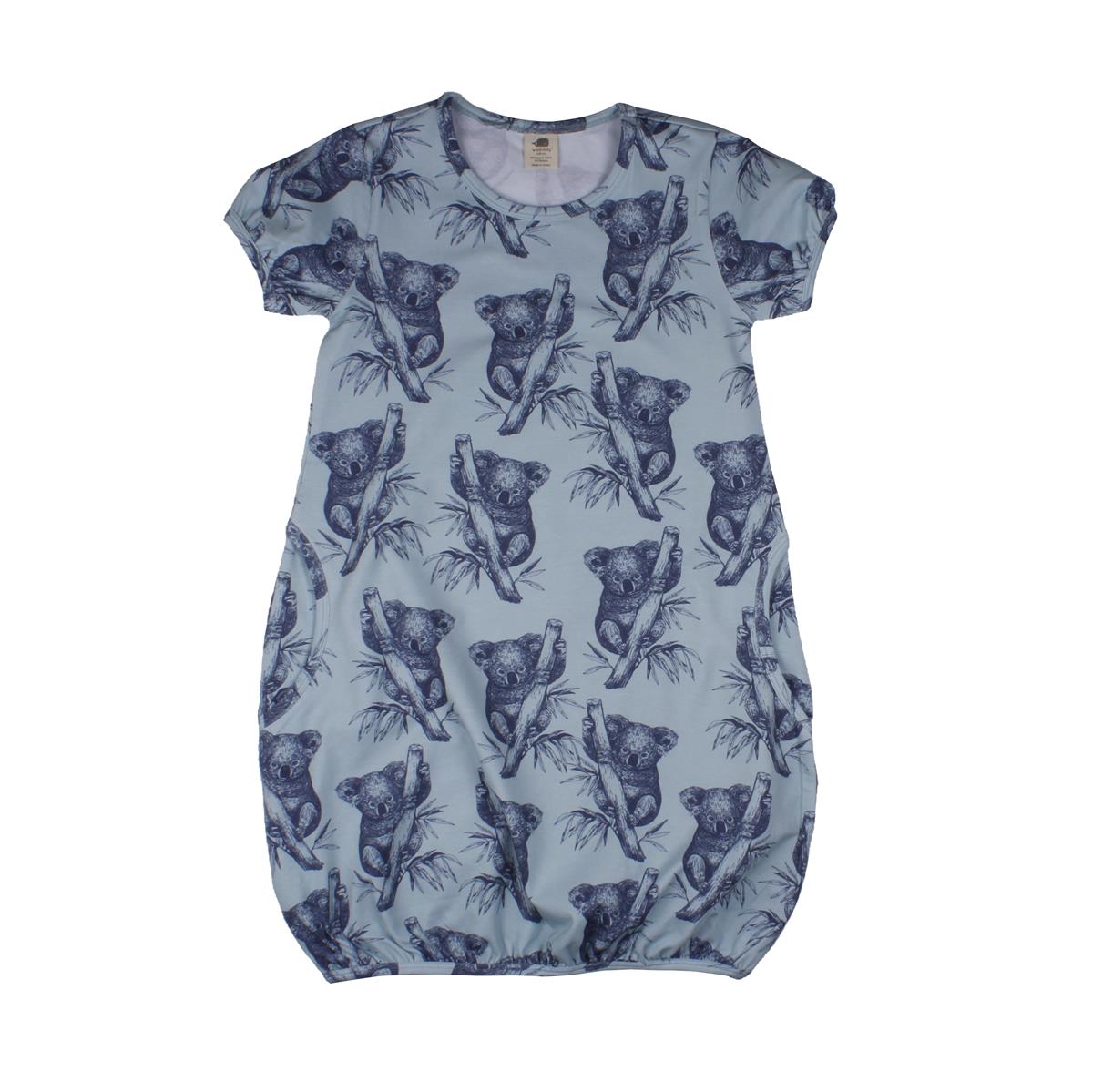 Short sleeve dress made of cotton (organic)