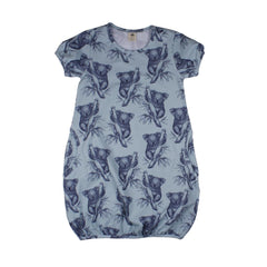 Short sleeve dress made of cotton (organic)
