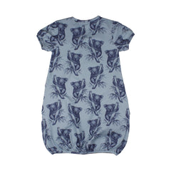 Short sleeve dress made of cotton (organic)