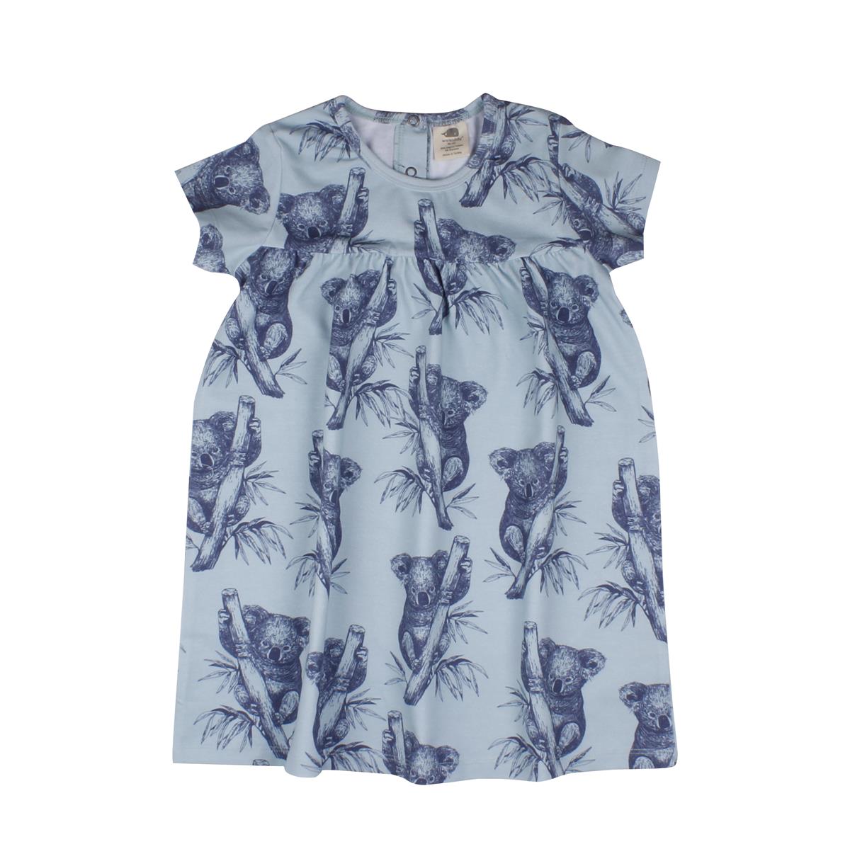 Short sleeve dress made of cotton (organic)