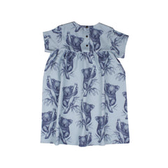 Short sleeve dress made of cotton (organic)