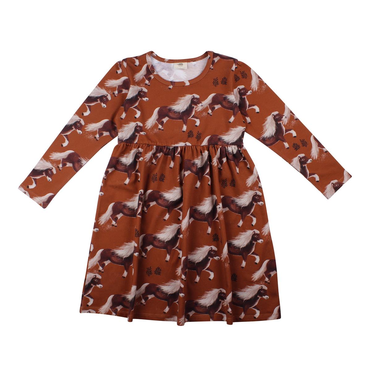 Robe à manches longues en coton (biologique)