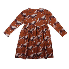 Robe à manches longues en coton (biologique)