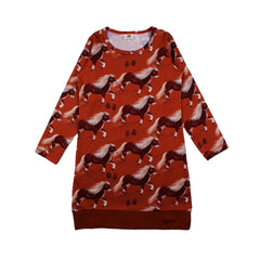 Robe à manches longues en coton (biologique)