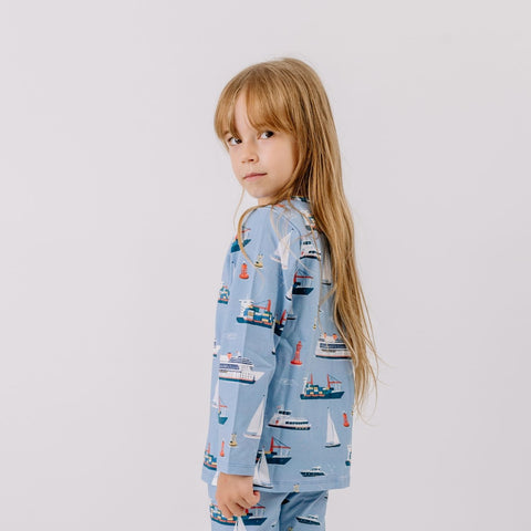 Marine Adventures Shirt für Kinder – Walkiddy nachhaltige Kindermode aus Bio-Baumwolle