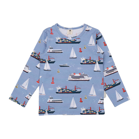 Marine Adventures Shirt für Kinder – Walkiddy nachhaltige Kindermode aus Bio-Baumwolle