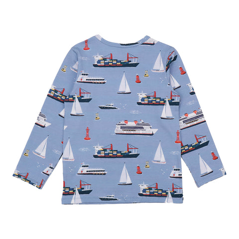 Marine Adventures Shirt für Kinder – Walkiddy nachhaltige Kindermode aus Bio-Baumwolle