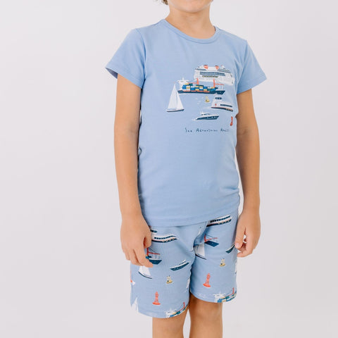 Marine Adventures Shorts für Kinder – Walkiddy nachhaltige Kindermode aus Bio-Baumwolle