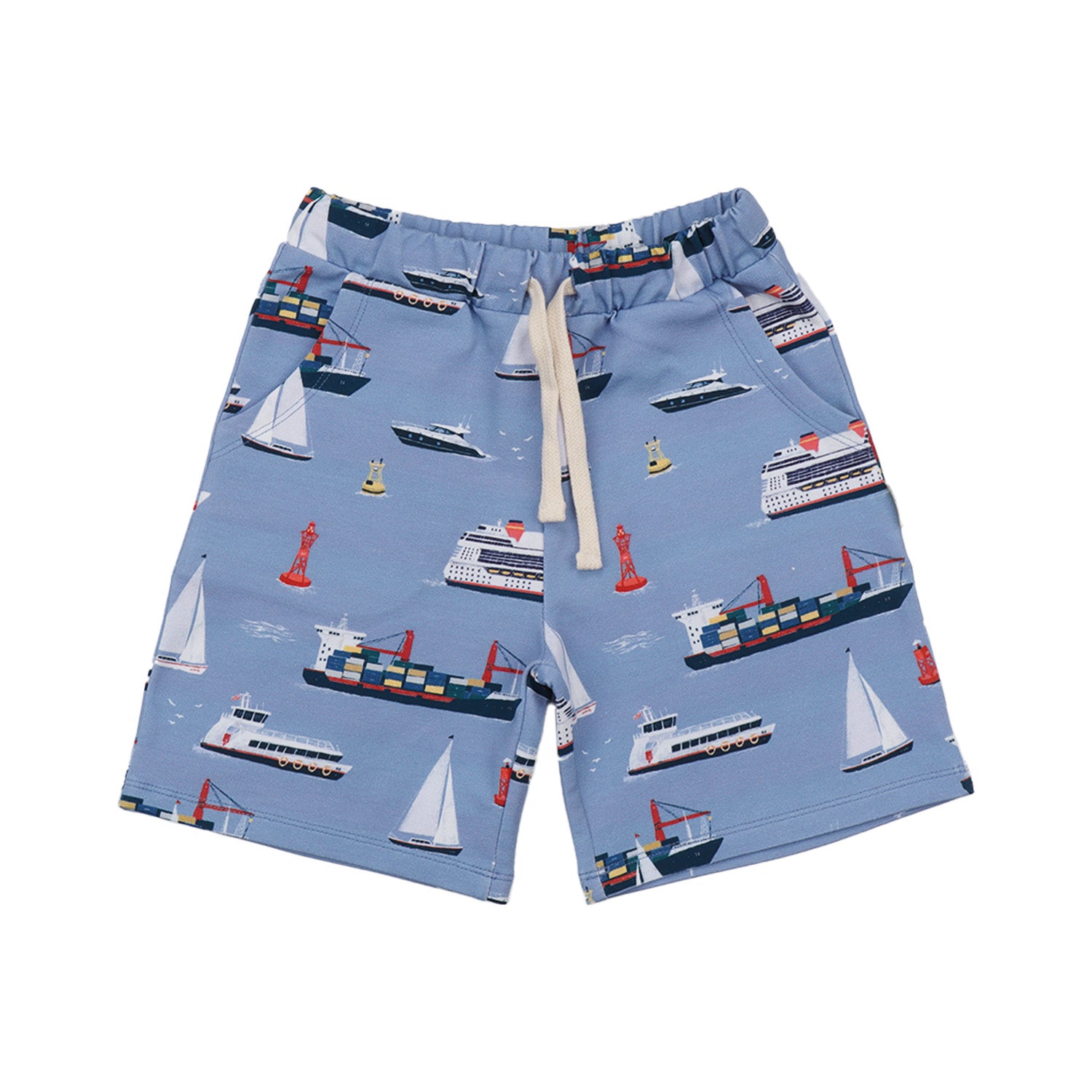 Marine Adventures Shorts für Kinder – Walkiddy nachhaltige Kindermode aus Bio-Baumwolle