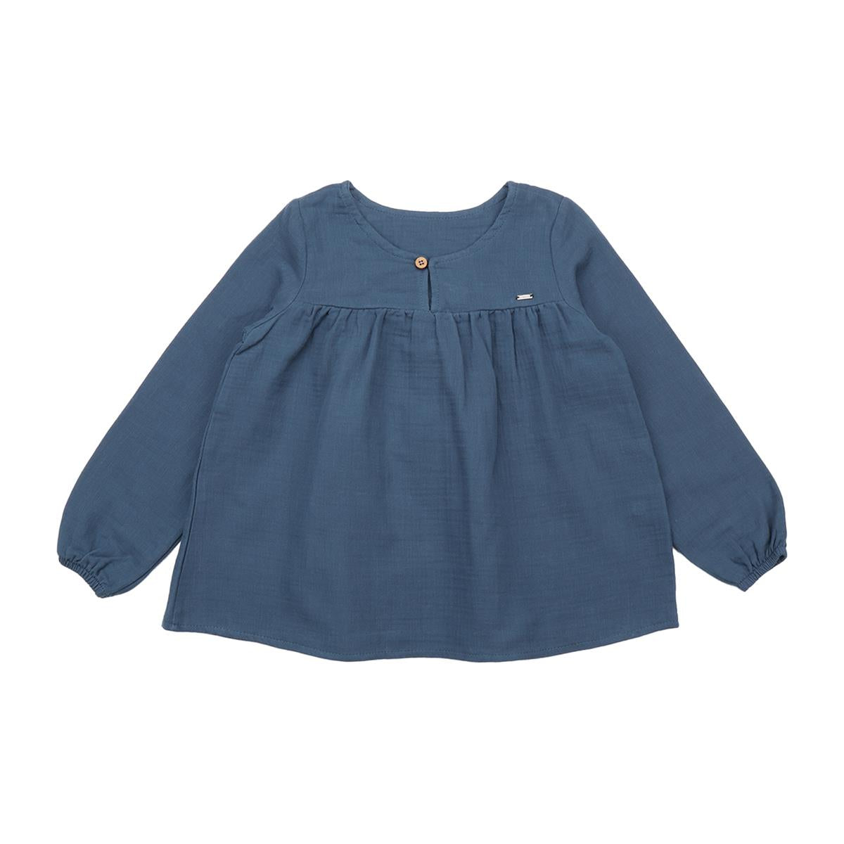 Muslin Navy - Blus