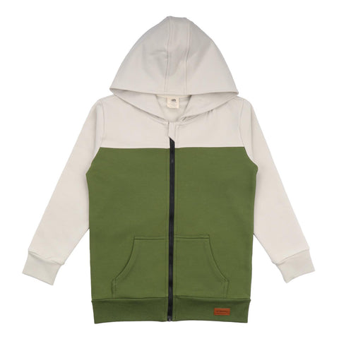 Pesto&Oyster Gray - Baumwolle (Bio)