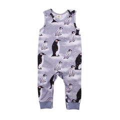 Sleeveless romper made of cotton (organic)
