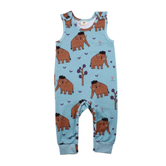 Sleeveless romper made of cotton (organic)