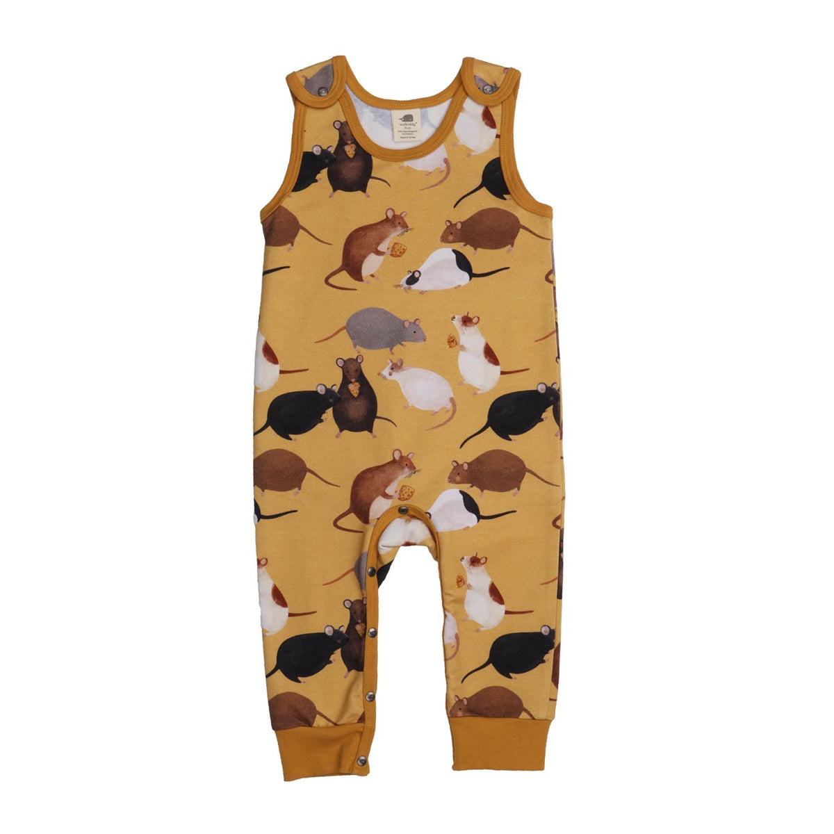 Sleeveless romper made of cotton (organic)