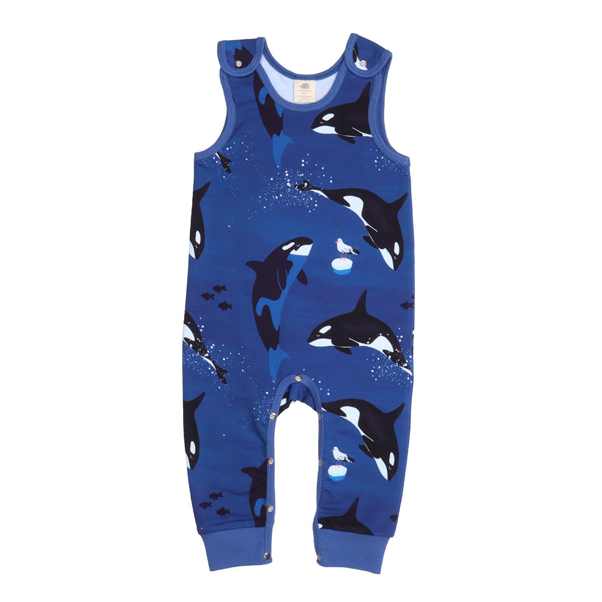 Sleeveless romper made of cotton (organic)