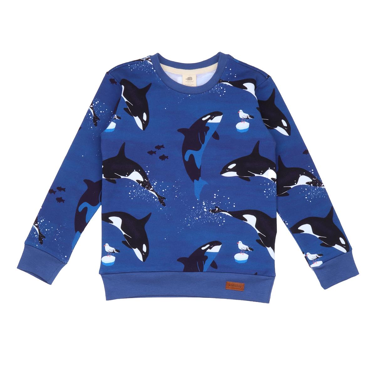 Organik pamuklu kazak sweatshirt
