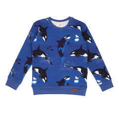 Organik pamuklu kazak sweatshirt