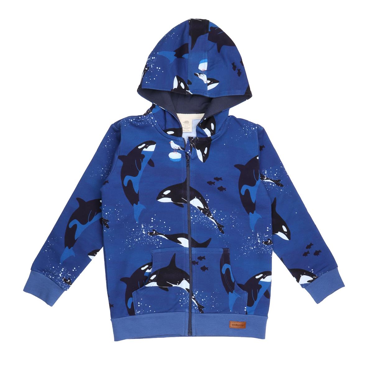 Sweat jacket made of cotton (organic)