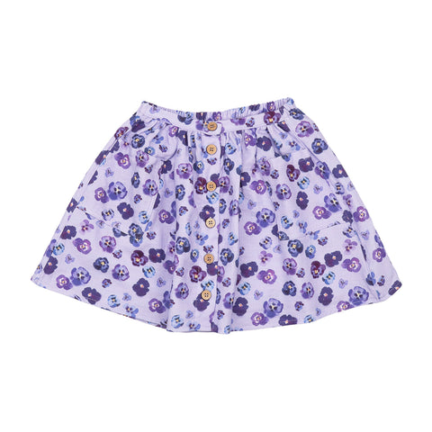 Purple Violas-Skirt