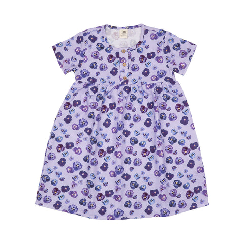 Purple Violas-Dress