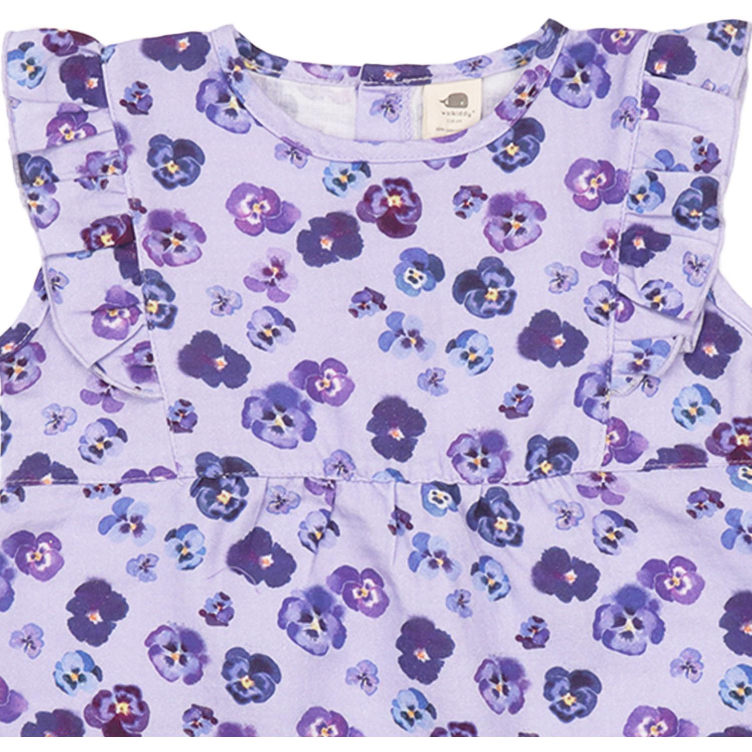 Purple Violas-Blouse Top
