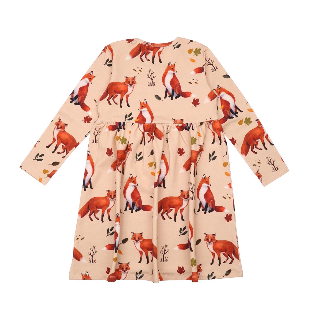 Langarm Kleid aus Baumwolle (Bio)