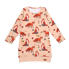 Long sleeve dress made of cotton (organic)