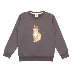 Pullover sweatshirt made of cotton (organic)