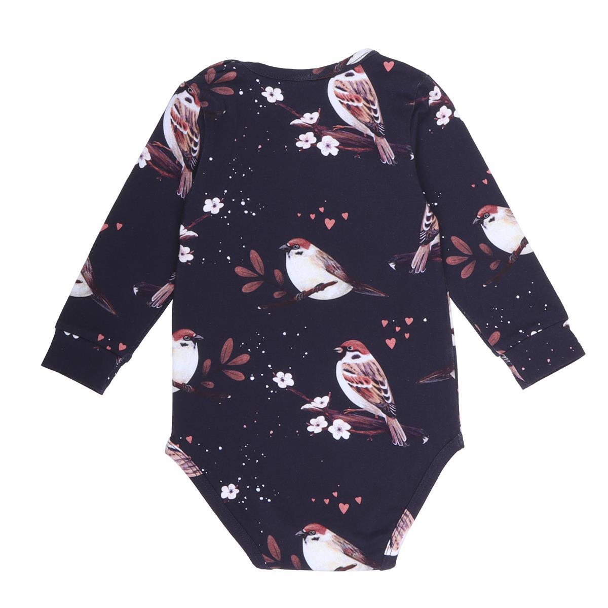 Long-sleeved body made of cotton (organic)