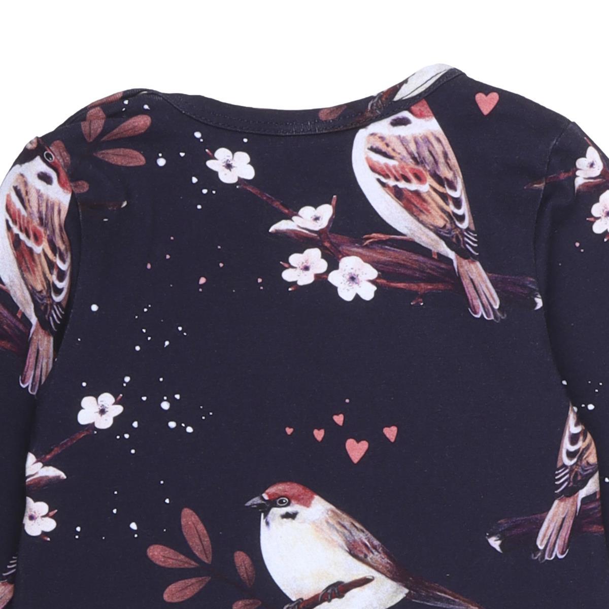 Long-sleeved body made of cotton (organic)