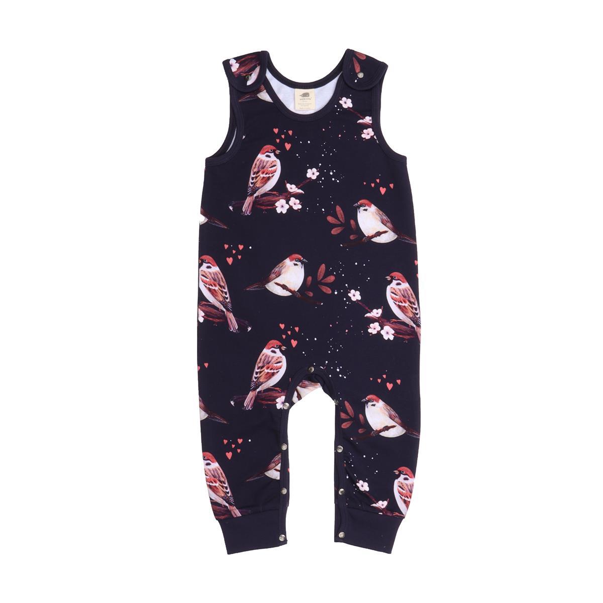 Sleeveless romper made of cotton (organic)