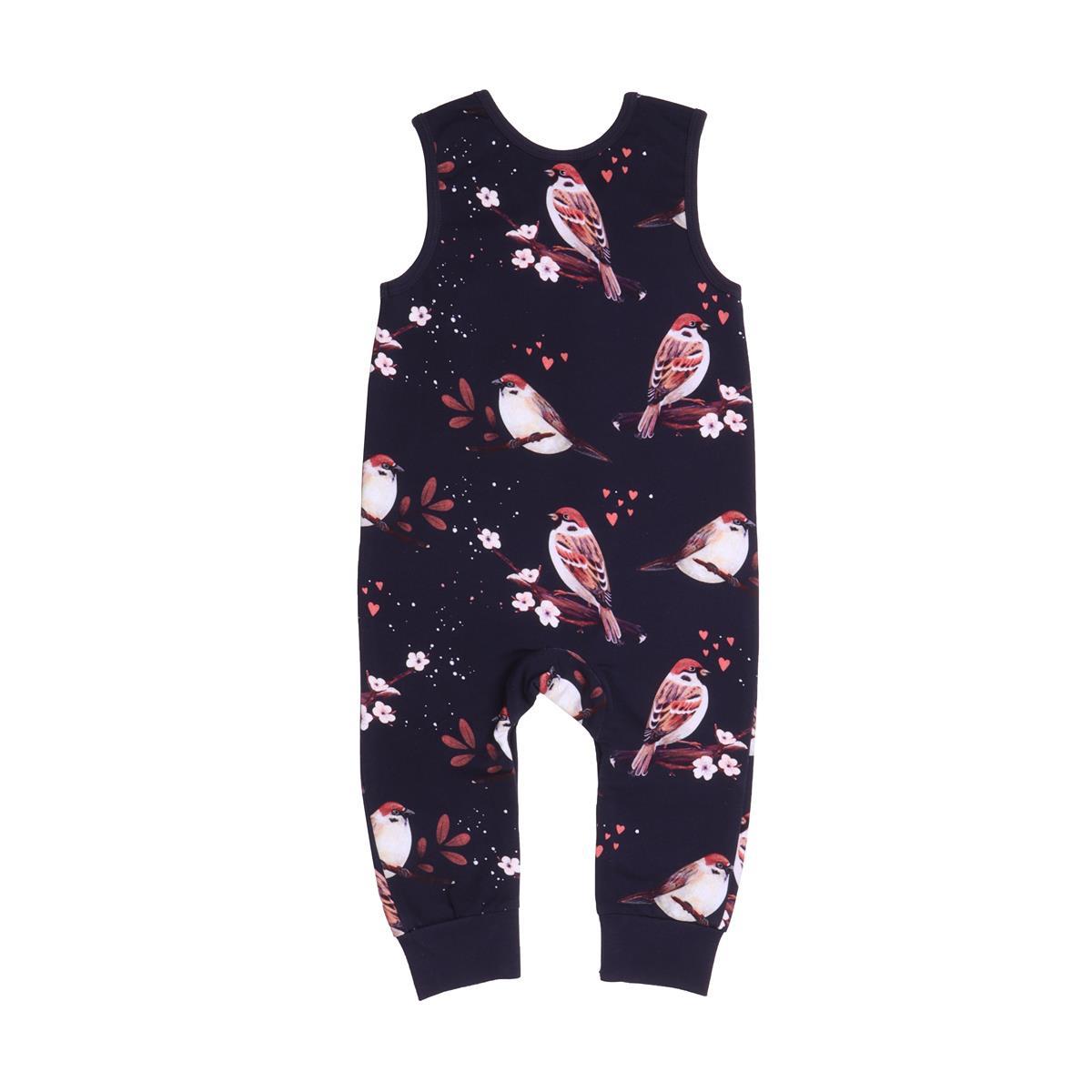 Sleeveless romper made of cotton (organic)