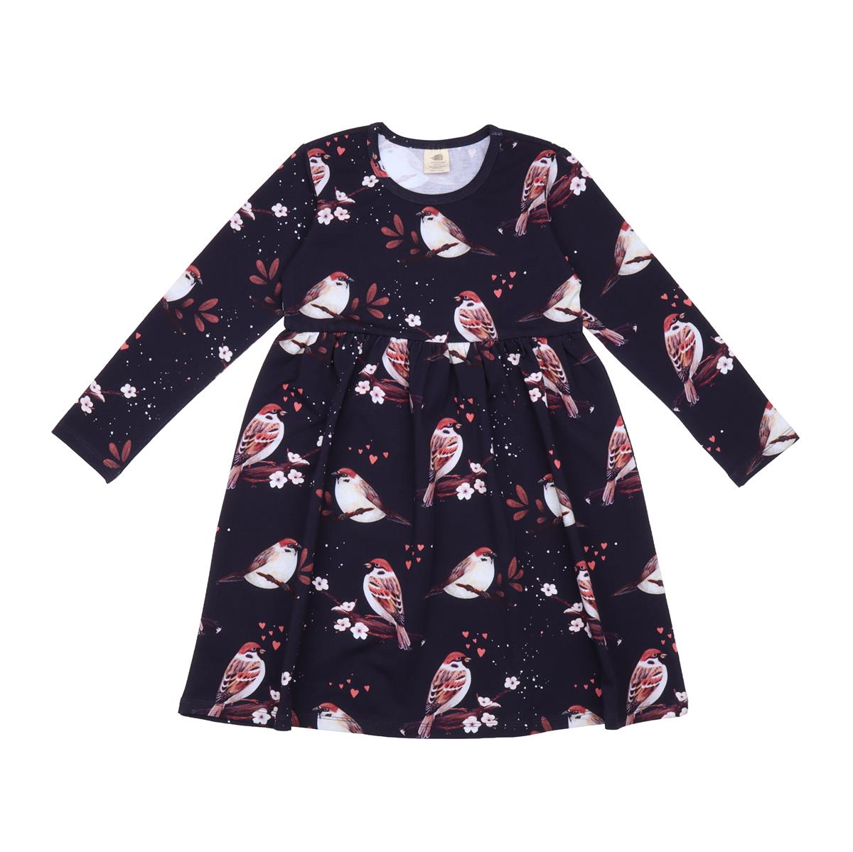 Long sleeve dress made of cotton (organic)