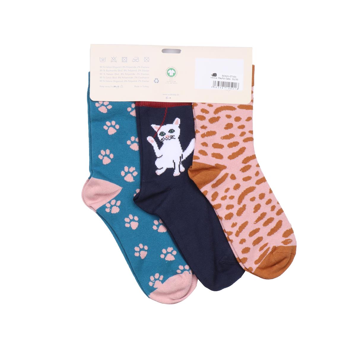 3 pairs of organic cotton socks for children - comfortable, breathable and environmentally friendly