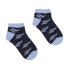2 pares de calcetines infantiles de algodón orgánico: transpirables, suaves y sostenibles con un estampado moderno