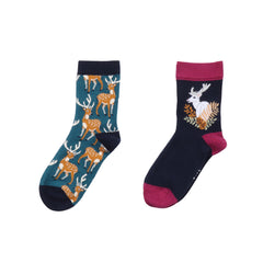 Kindermaillot van 100% biologisch katoen - roze design met paardenmotieven