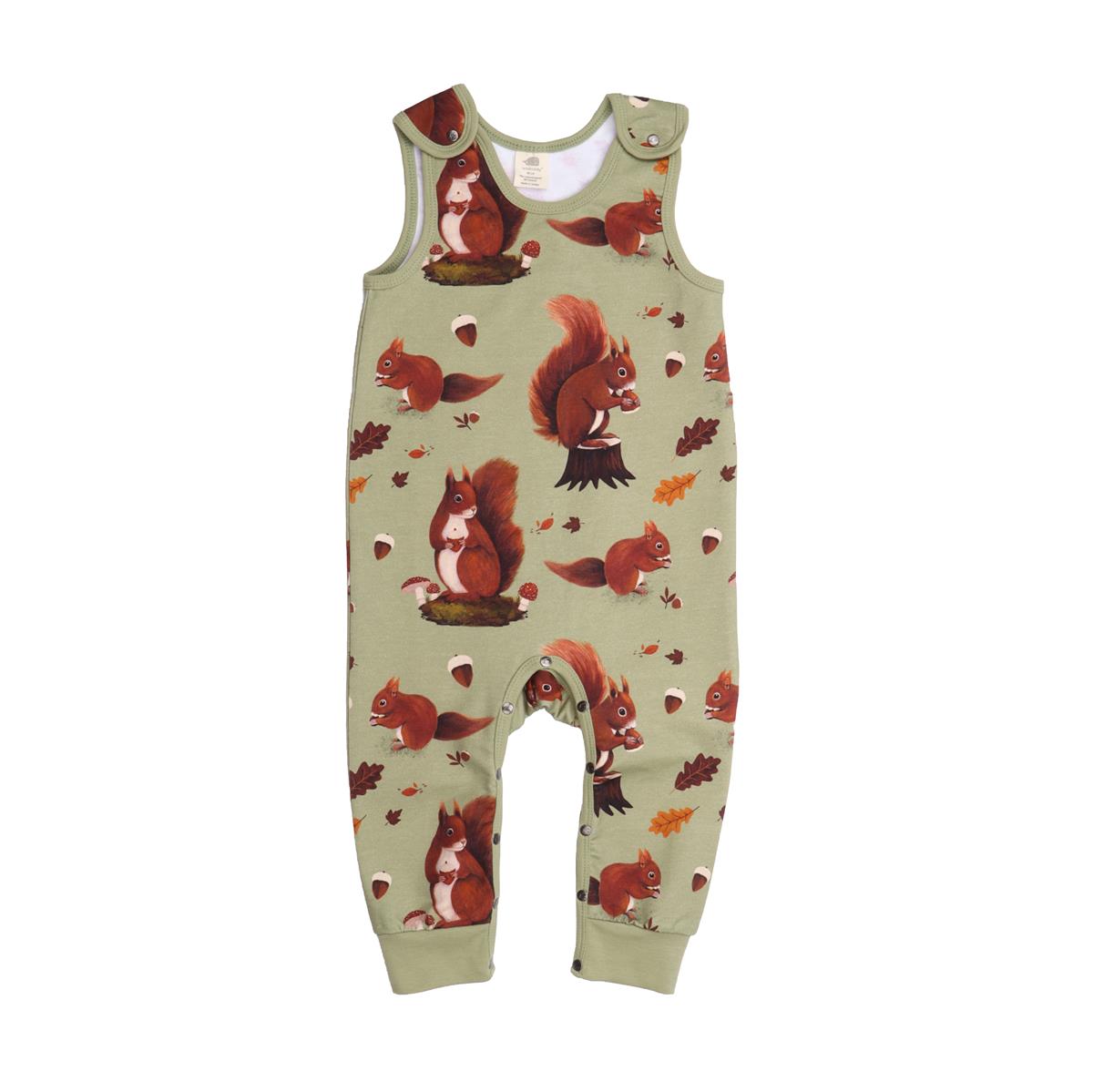 Sleeveless romper made of cotton (organic)