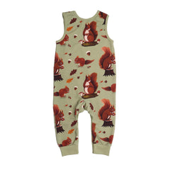 Sleeveless romper made of cotton (organic)