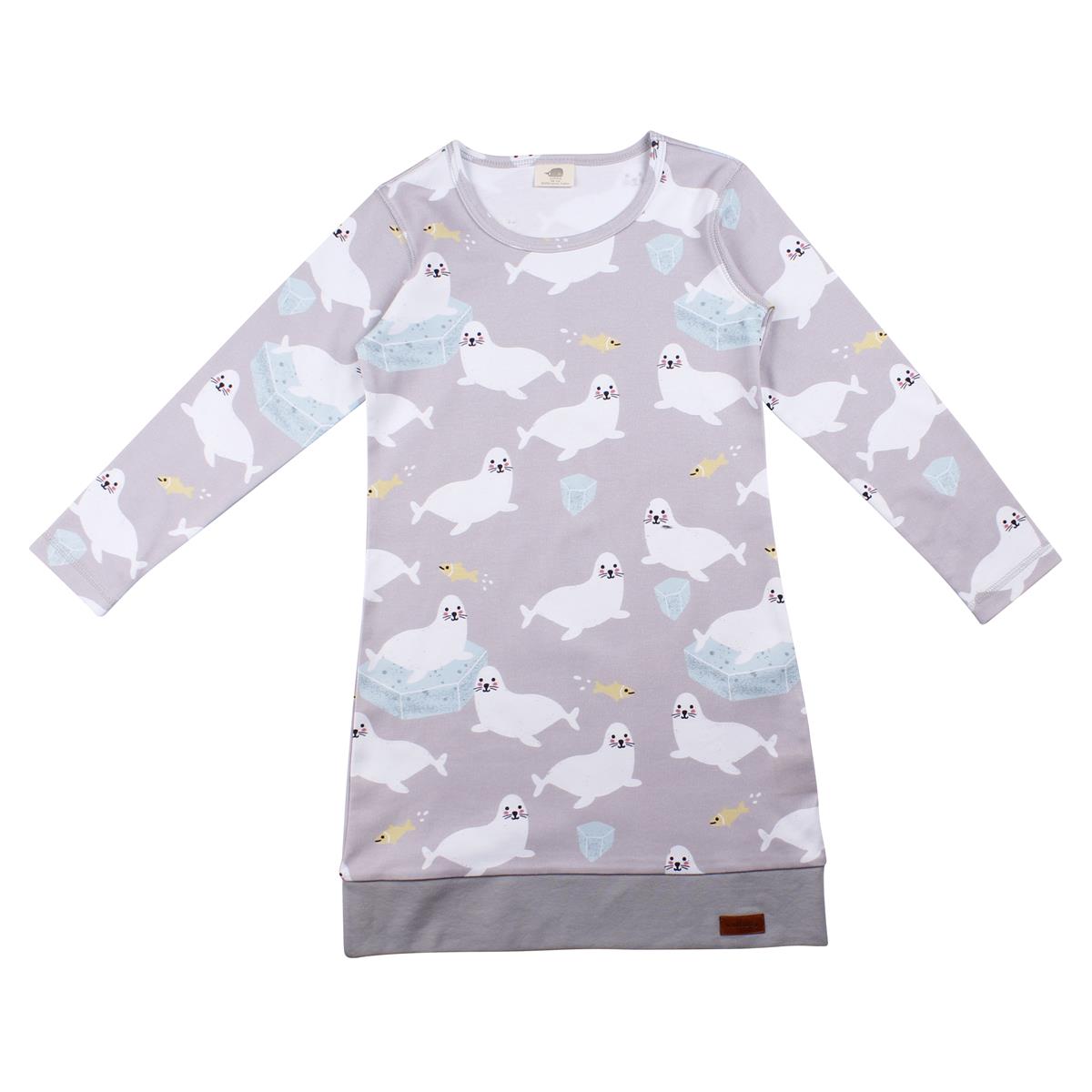Robe à manches longues en coton (biologique)