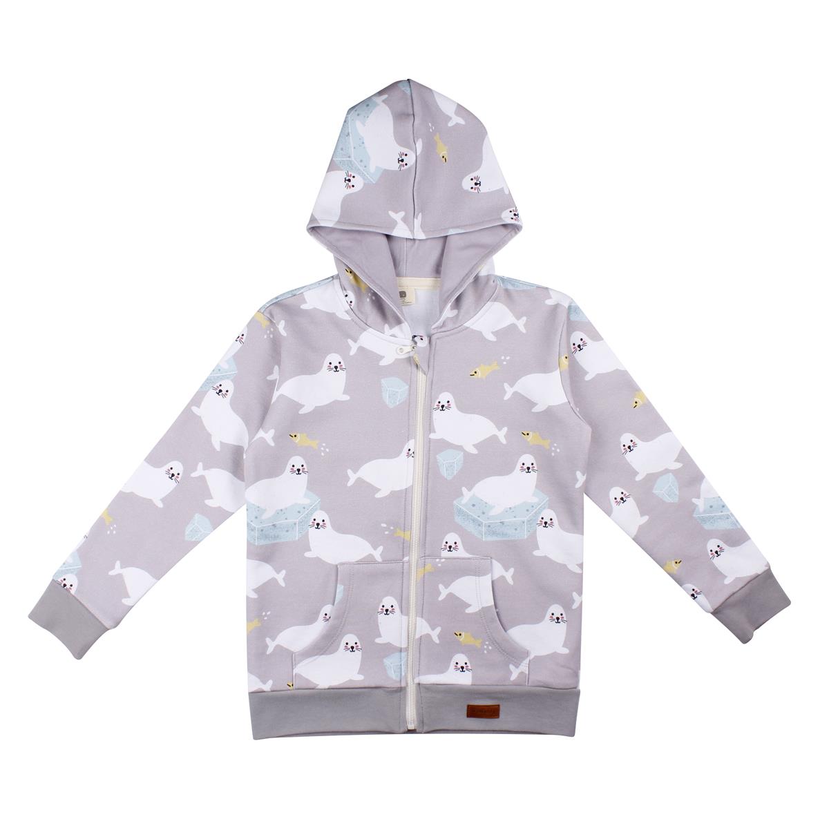 Sweat jacket made of cotton (organic)