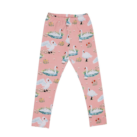 Swans in Spring-Leggings