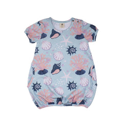 Kurzarm Kleid aus Baumwolle (Bio)