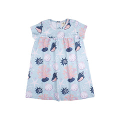 Short sleeve dress made of cotton (organic)