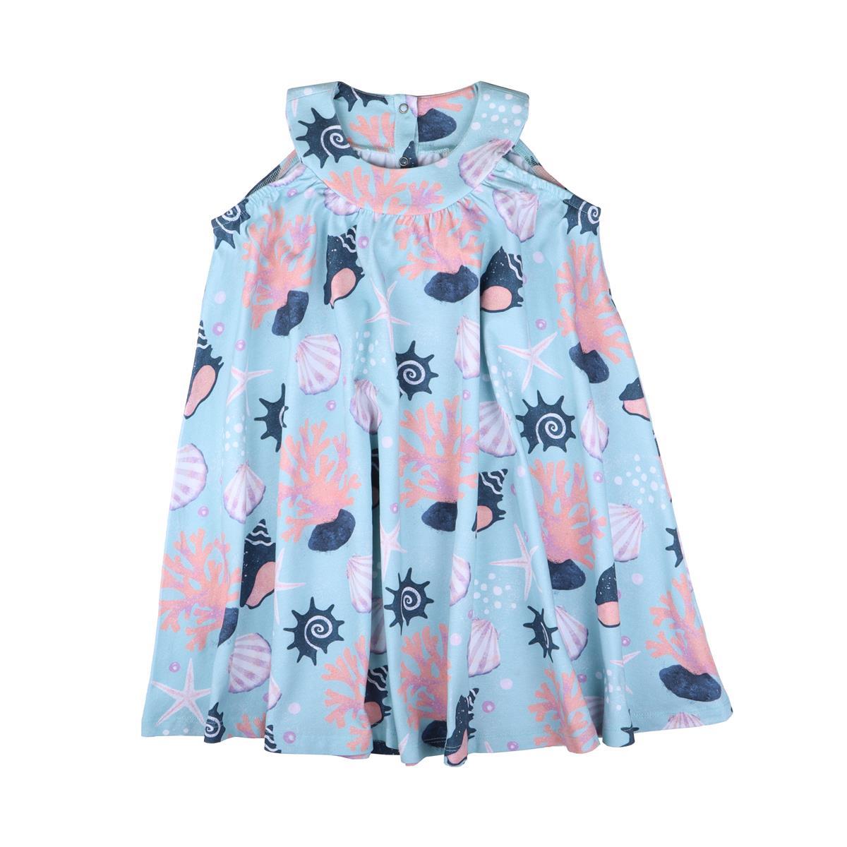 Short sleeve dress made of cotton (organic)